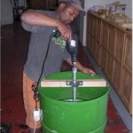 Using the honey extractor